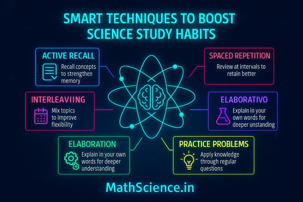 Smart Techniques to Boost Science Study Habits