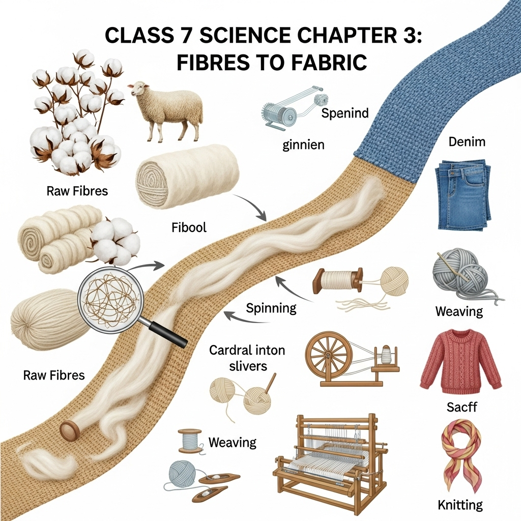 Class 7 Science Chapter 3 Fibres to Fabric-Oxford Book Solutions