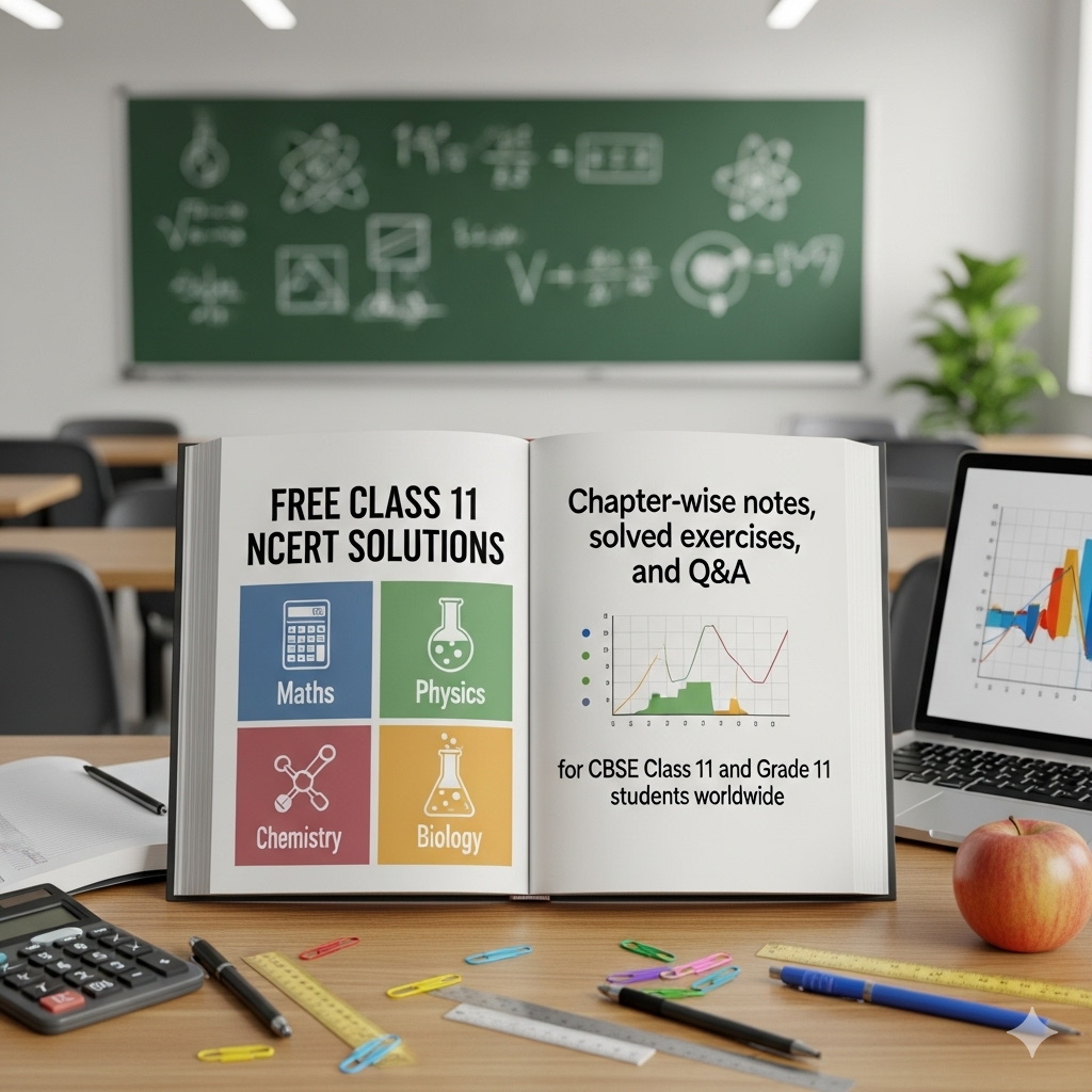 Class 11 NCERT Solution - Math, Physics, Chemistry, Biology (Grade 11)