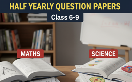 Half Yearly Question Papers Class Maths and Science