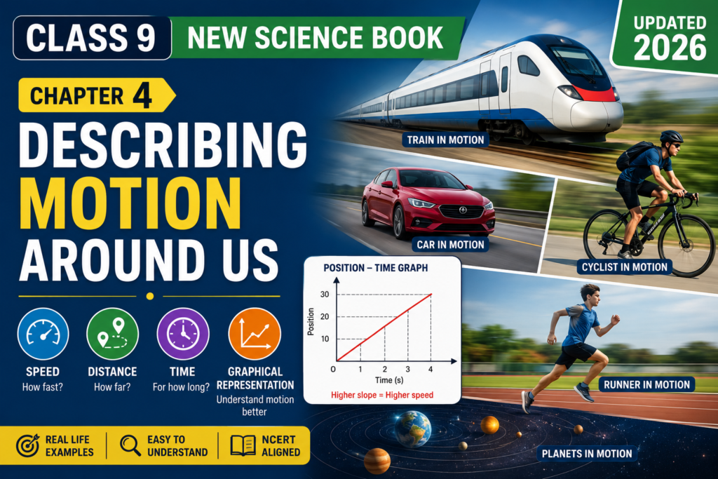 Class 9 New Science Book 2026 Ch4 Describing Motion