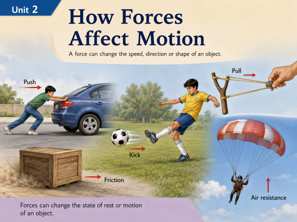 How Forces Affect Motion Class 9 New Science Book