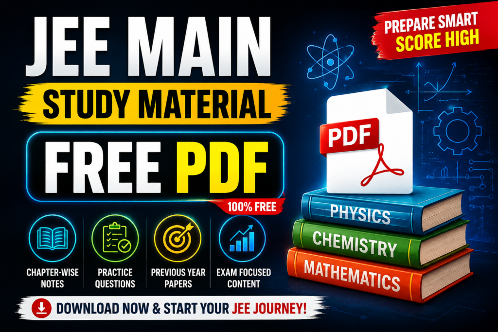 JEE Main Study Material Free PDF